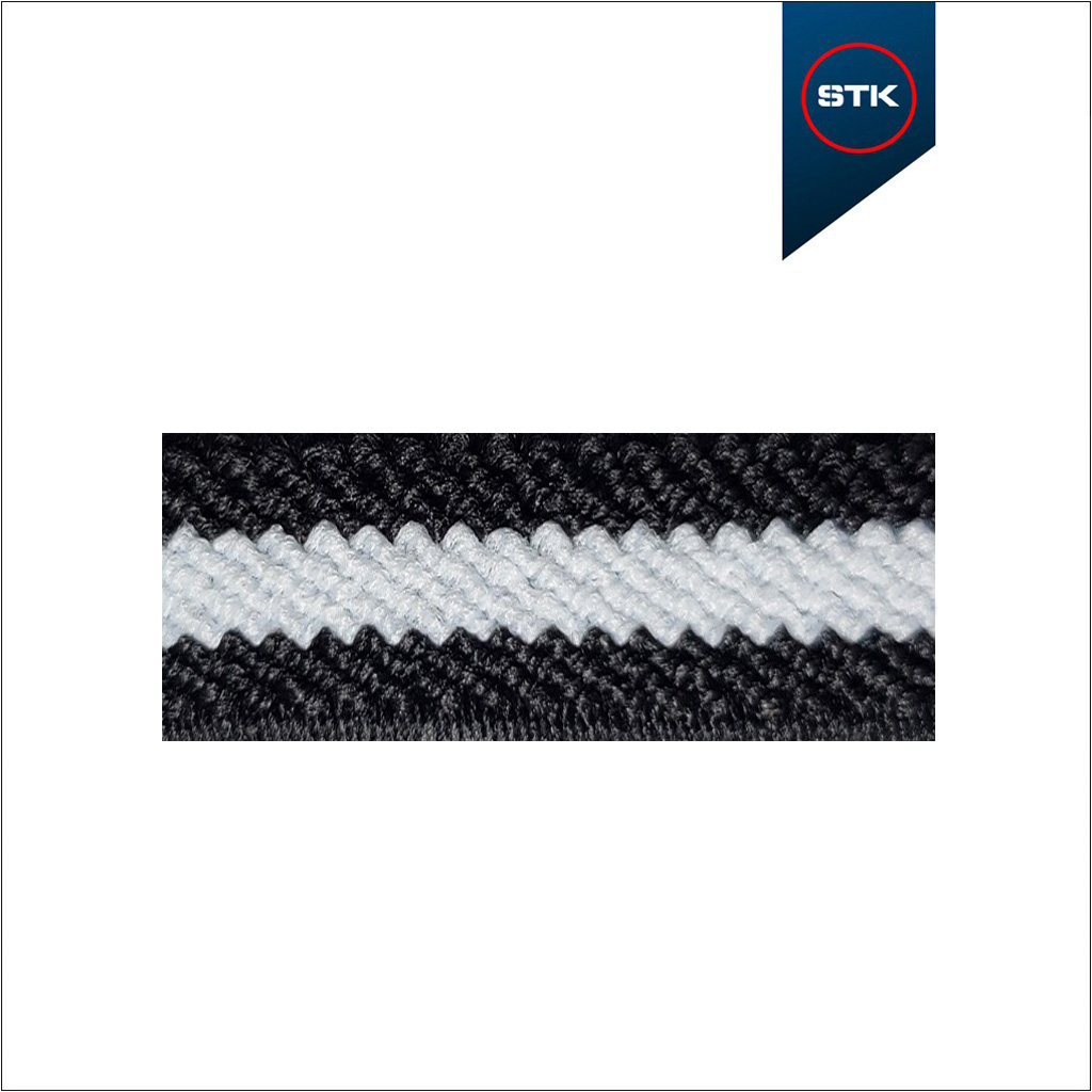 EL&Aacute;STICO STK 210 DIAGONAL SLIN 10MM PRETO / BRANCO