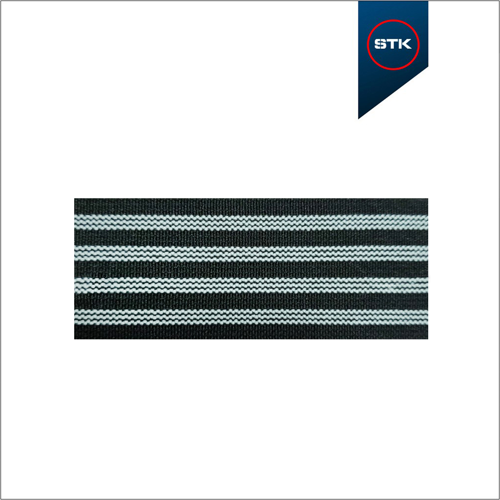 EL&Aacute;STICO STK 156 EXPORTA&Ccedil;&Atilde;O 40MM PRETO / BRANCO / PRETO / BRANCO