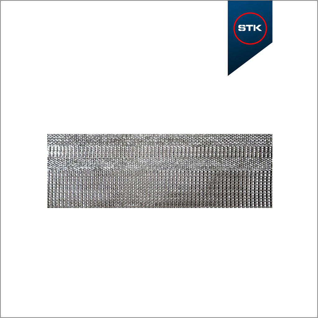 FITA STK 122 40MM CINZA 1720 / METAL PRATA / LUREX PRATA